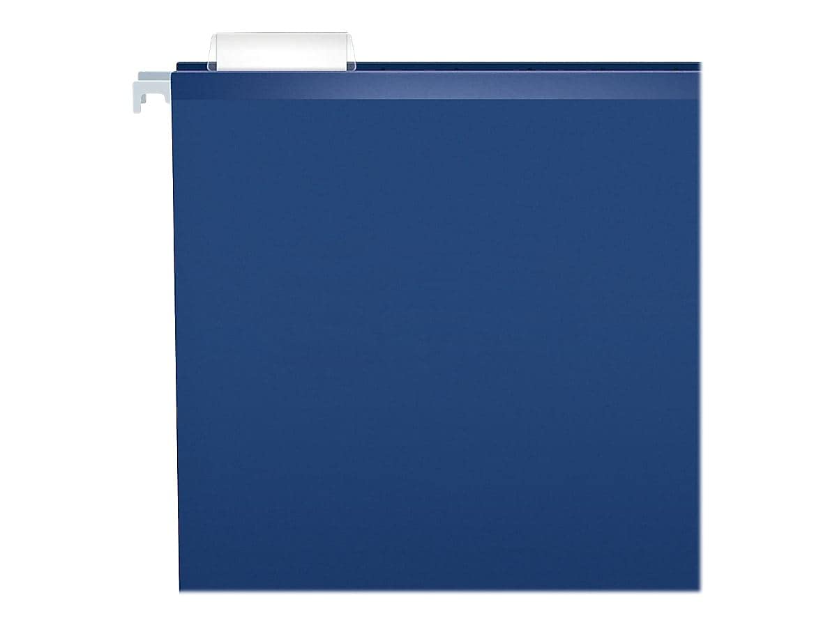 Pendaflex Reinforced Hanging File Folders, Letter Size, Navy, 1/5 Cut, 25/BX (4152 1/5 NAV)