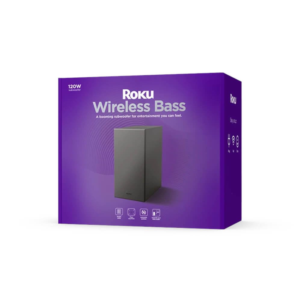 Roku Wireless Bass, Slim Subwoofer Streambar, Streambar Pro Wireless Speakers