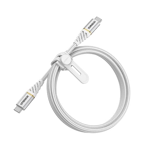 OtterBox Premium Braided Nylon USB-C to USB-C Cable, 1M - Cloud Sky