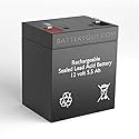 BatteryGuy MH25860 Replacement 12V 5.5Ah SLA Battery Brand Equivalent (Rechargeable, High Rate) - Qty of 1