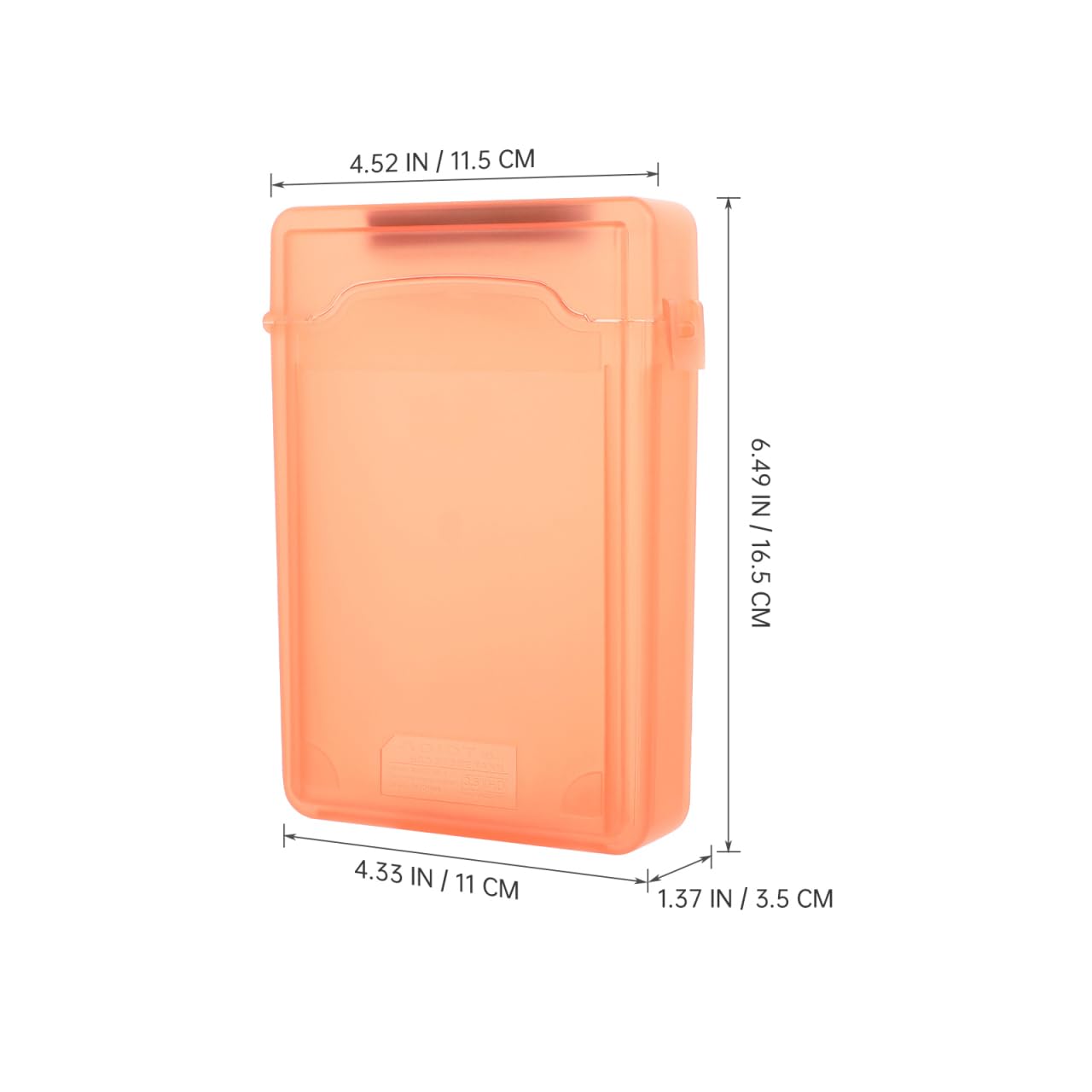 Ibasenice 5-Pack 3.5 Inch Portable Hard Drive Protective Case, Mixed Colors, Anti-Static and Shockproof Storage Enclosure for External Hdds