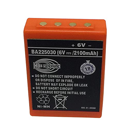 SHENYANG BA225030 6V Ni-Mh Battery for HBC Crane Remote Pump Truck Battery (2100mAh)