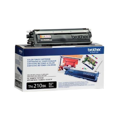 Brother TN210BK OEM Toner - HL 3040CN 3070CW 3075CW MFC 9010CN 9120CN 9320CW Black Toner (2200 Yield) OEM