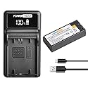 PowerTrust 1400mAh 3.6V NP-FC11 NP-FC10 Battery and LED USB Charger for Sony DSC-P2, P3, P5, P7, P8, P9, P10, V1 Cameras