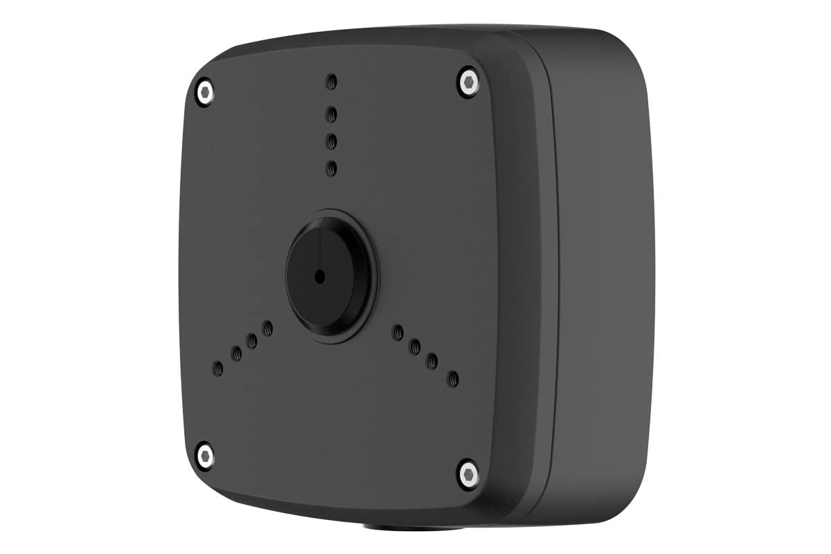 Lorex Outdoor Square Junction Box | 3-Screw Base | Weatherproof Metal Mount | Hidden Cable Management | Ceiling or Wall Mount | for Select Lorex