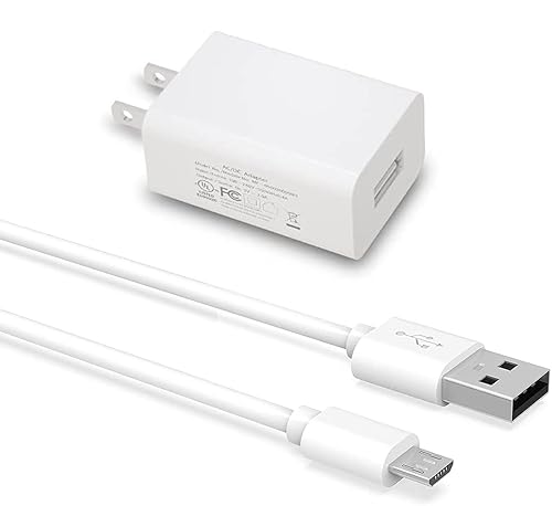 Micro USB Charger with 16.4FT Power Extension Cable for Wyze Cam, Yi Camera,Oculus Go,Cloud Cam,Echo Dot Kid Edition,Nest Cam,Netvue,Blink,Furbo Dog