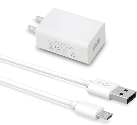 Micro USB Charger with 16.4FT Power Extension Cable for Wyze Cam, Yi Camera,Oculus Go,Cloud Cam,Echo Dot Kid Edition,Nest Cam,Netvue,Blink,Furbo Dog