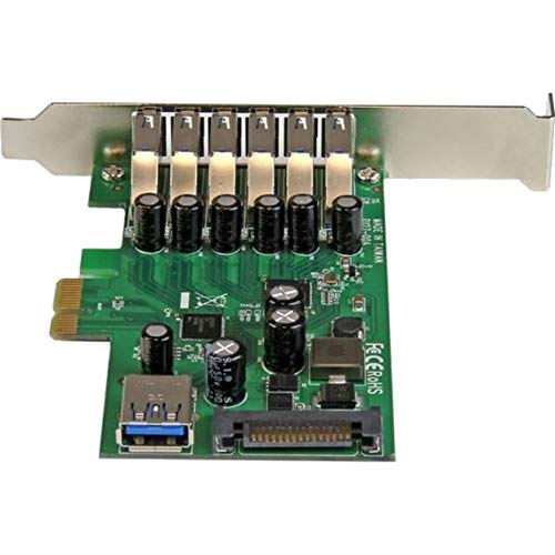 StarTech 7-Port PCI Express USB 3.0 Card, 5Gbps, TAA (PEXUSB3S7)