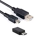 USB File Data Transfer Cable with USB-C Adapter for Select Canon PowerShot, EOS Rebel EOS & Vixia, Compatible with iPhone 15, Android, PC & Mac (See