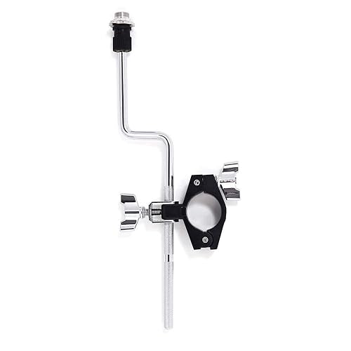 Gibraltar Drum Rack Microphone Shock Mount Clamp w/ Z Rod, Secure Vibration Control Mic Holder for Rack Bars, Adjustable Design, Durable Hardware for