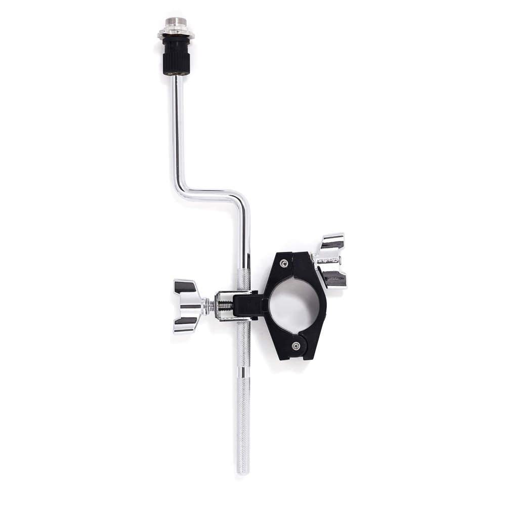 Gibraltar Drum Rack Microphone Shock Mount Clamp w/ Z Rod, Secure Vibration Control Mic Holder for Rack Bars, Adjustable Design, Durable Hardware for