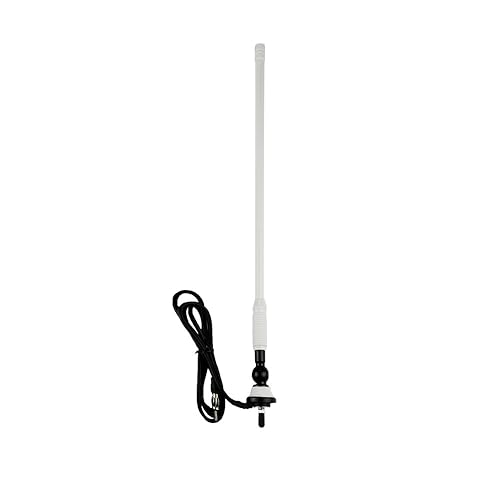 Herdio Waterproof Marine Antenna Rubber Duck Dipole Flexible Mast FM AM Antenna for Boat Radio Car ATV UTV RZR SPA