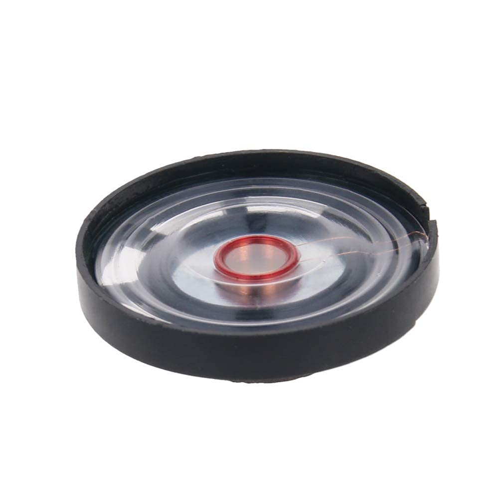 Fielect 10Pcs DIY Magnetic Speaker 0.25W 8 Ohm Internal Magnet Loudspeaker Speaker Round Shape Replacement Loudspeaker, 29mm Diameter