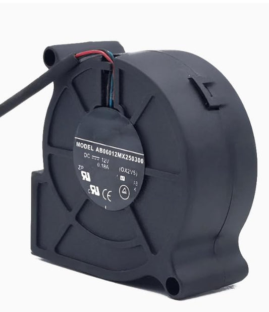 AB06012MX250300 60X60X25MM 6CM 12V 0.18A 2.16W 3-Wire Projector Turbo Fan