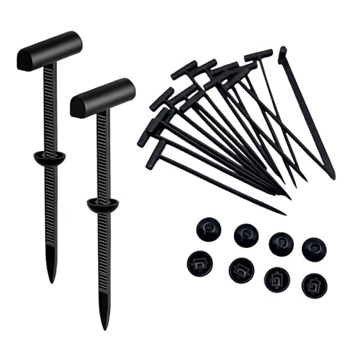 50 PCS Universal Nylon Cable Tie Buckle for Car,Heavy Duty Self-Locking Zip Ties Holder with Pin & Button Design,Self-Locking Ties Holder,Bumper