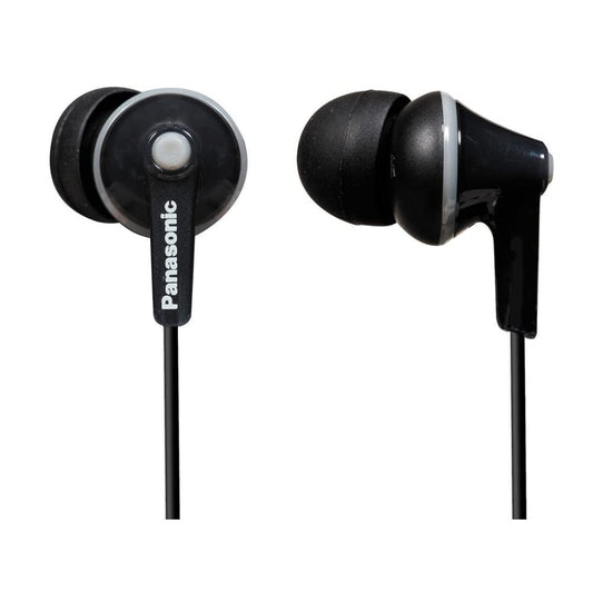 Panasonic RP-HJE125-K HJE125 ErgoFit in-Ear Earbuds (Black)