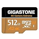 ?5-Years Data Recovery? GIGASTONE 512GB Micro SD Card, 4K Camera Extreme, MicroSDXC Memory Card for GoPro, Action Camera, DJI, UHD Video, Speed up