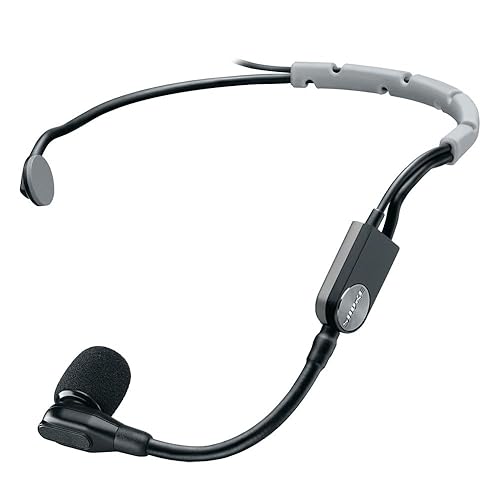 Shure SM35 Performance Headset Condenser Microphone for Hands-Free Audio, TQG Connector for use with Wireless Systems - Bodypack Transmitter Sold