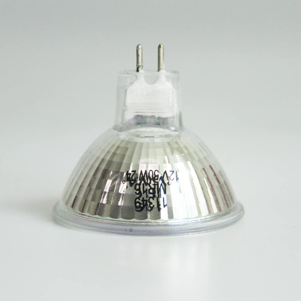 Green Energy Lighting 10-Pack EXZ 50W 12V Halogen Lamp MR16 Narrow Flood GU5.3 Open Face (No Front Glass)