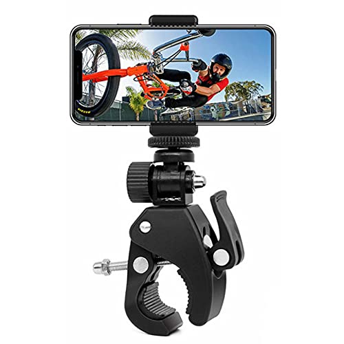 Acxico 1Pcs Bike Motorbike Handlebar Mount Clamp Stand Bracket Holder for GoPro Camera