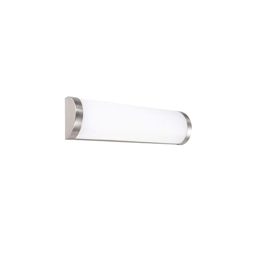 WAC Lighting, Fuse 16in LED Energy Star Bathroom Vanity & Wall Light 3000K in Brushed Nickel