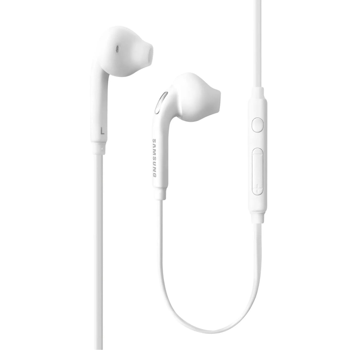 SAMSUNG (2 Pack) OEM Wired 3.5mm White Headset with Microphone, Volume Control, and Call Answer End Button [EO-EG920BW] for SAMSUNG Galaxy S6 Edge+