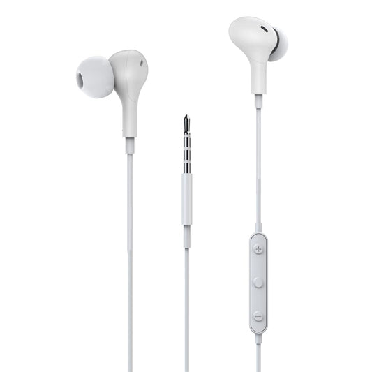eMorevalue 538EM Wired In Ear Earbuds Noise Cancelling Headphones with 3.5mm Jack - A-White