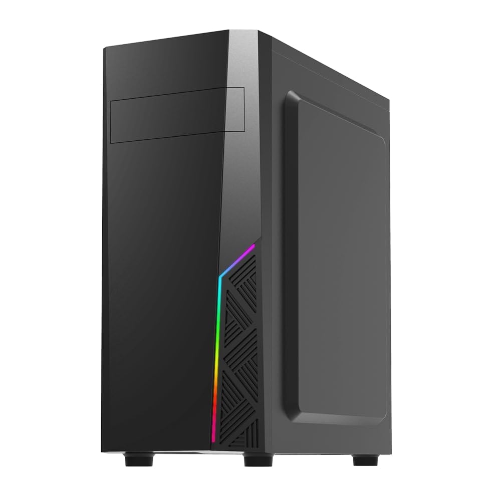 Zalman T8 Mid-Tower ATX PC Case - Spectrum RGB Lighting Strip with Control Button, 5.25” ODD Support, USB 3.0, Preinstalled 120mm Rear Fan