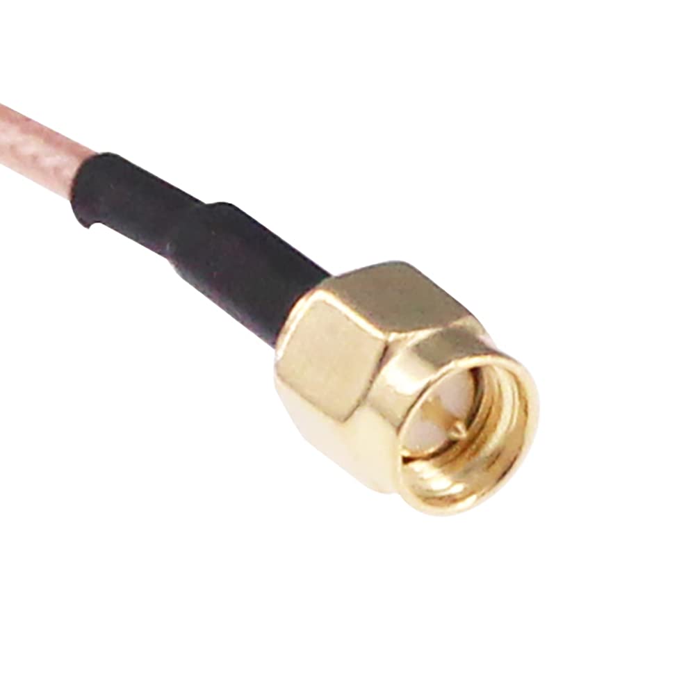 RFaha 3pcs RF coaxial Coax SMA Male to SMA Male Antenna Extender Cable Adapter Jumper RG316 20in 50cm Cable(F01-3)