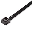 Parts Express Cable Wire Tie 14" 120 lb Tensile Heavy Duty Black 100 Pcs. Made in USA
