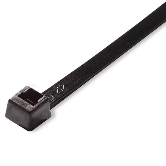 Parts Express Cable Wire Tie 14" 120 lb Tensile Heavy Duty Black 100 Pcs. Made in USA