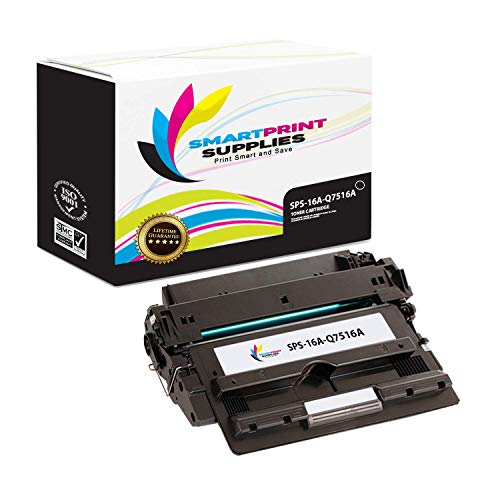 Smart Print Supplies Compatible 16A Q7516A Black Toner Cartridge Replacement for HP Laserjet 5200 Printers (12,000 Pages)