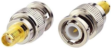DHT Electronics 2pcs RF coaxial Coax Adapter SMA Female to BNC Male