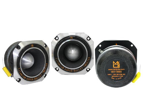 Mr. Dj HD1000S 4-Inch Titanium Bullet High Compression Tweeter with 11 Ounce Ferrite Magnet (Chrome)