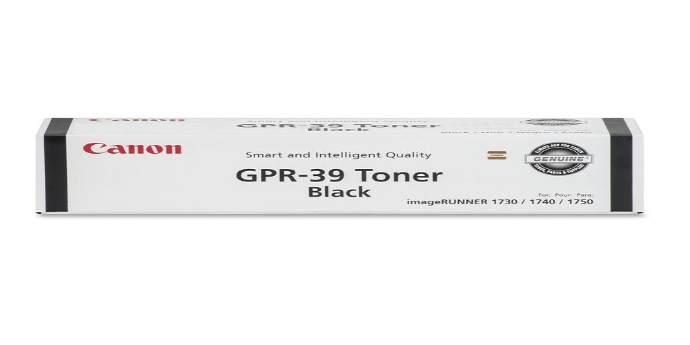 Canon (GPR-39 imageRUNNER 1730 Black OEM Toner Standard Yield (15,100 Yield)