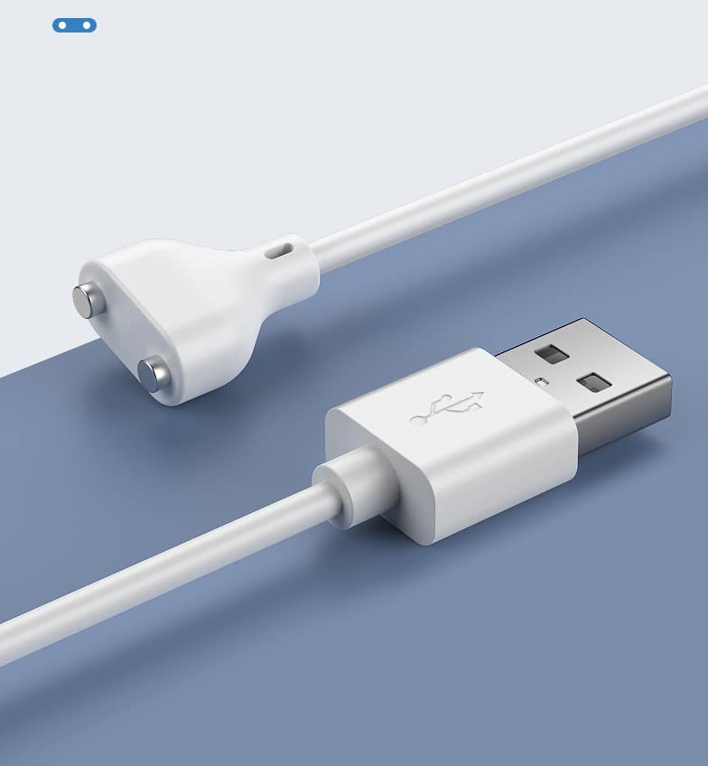Accessonico Magnetic USB Charger, DC Cable 3ft Replacement Charging Cord for Rechargeable Toys Electric Toothbrush (6MM)