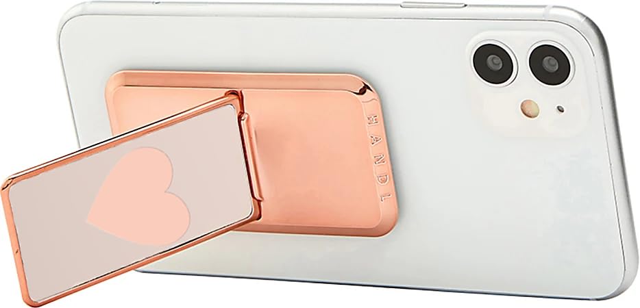HANDL New York Rose Gold Heart HANDLstick Grip and Stand for Smartphone
