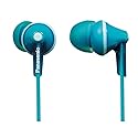 Panasonic RP-HJE125-Z Wired Earphones, Turquoise