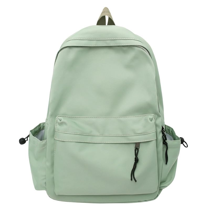 NIORYUZ Cute Backpack Basic Office Laptop Travel Outdoor Lightweight School Children Preppy (Sage Green)