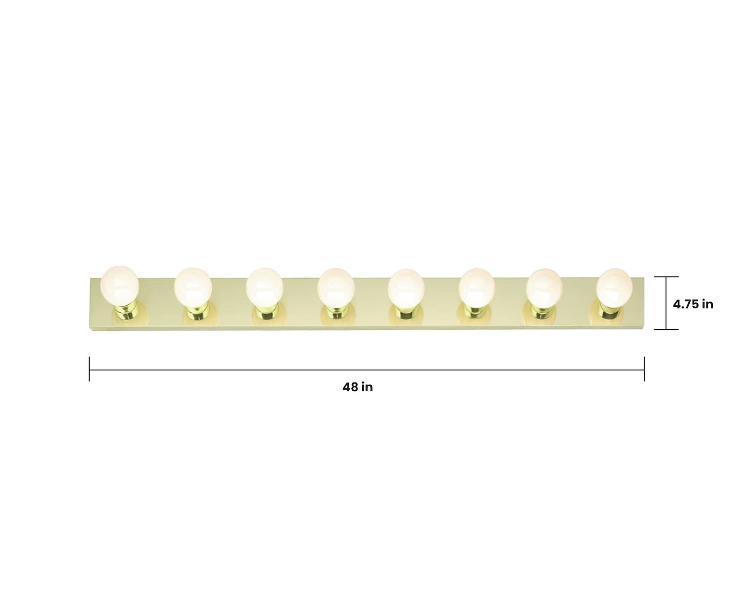NUVO Lighting SF77/191 Eight Light Vanity Strip, 48" 8 light
