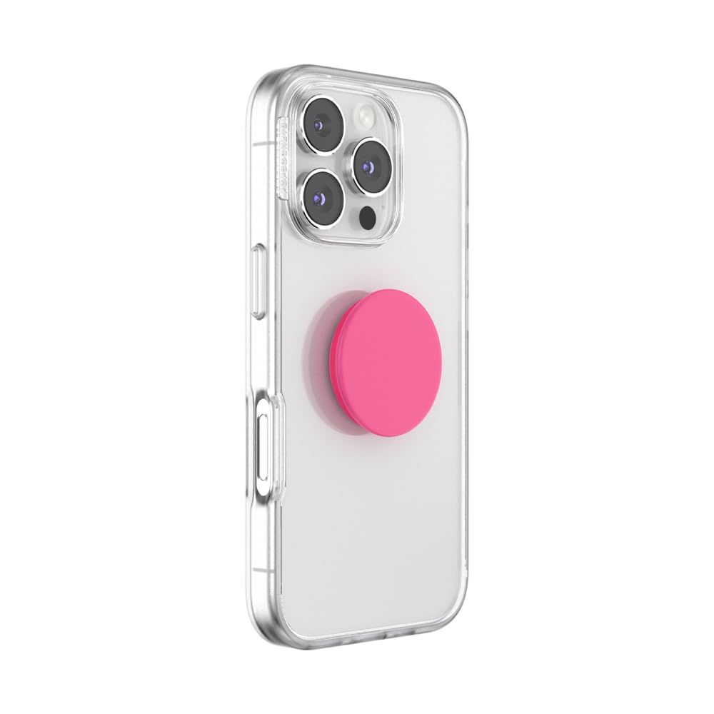 PopSockets Adhesive Phone Grip, Holder, Phone Stand - Neon Pink