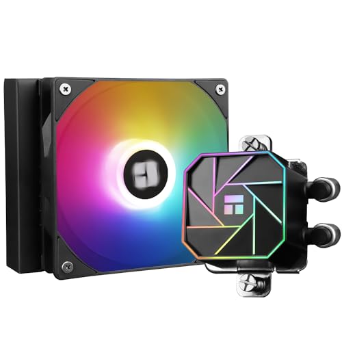 Thermalright Aqua Elite 120 V3 Liquid CPU Cooler, 120 Cooling Row Size, 120mm PWM Fans, S-FDB Bearings,for AMD/AM4/AM5, Intell