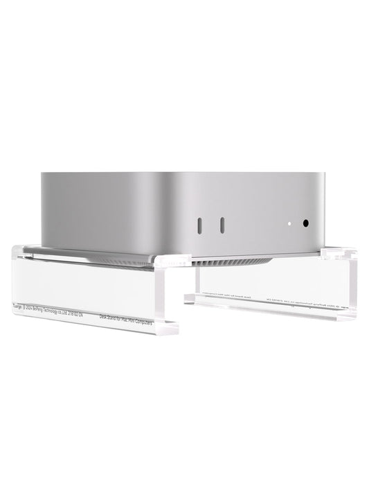 TuparGo 2024 Mac mini Computer Stand,Desk Mount for Mac mini M4/M4 Pro, Provides Better Air Flow Heat Dissipation and Support.Anti-Slip and Drop-Off