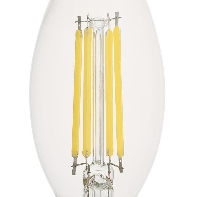 Westinghouse Lighting 5357000 5.5 Watt (100 Watt Equivalent) B11 Dimmable Clear Filament LED Light Bulb, Candelabra Base
