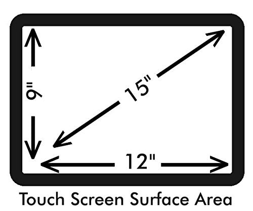 Anti-Glare 15" POS Touch Screen Protector for Micros WS5 / WS5a / PCWS 2010 / PCWS 2015 with Anti-Fingerprint Properties.