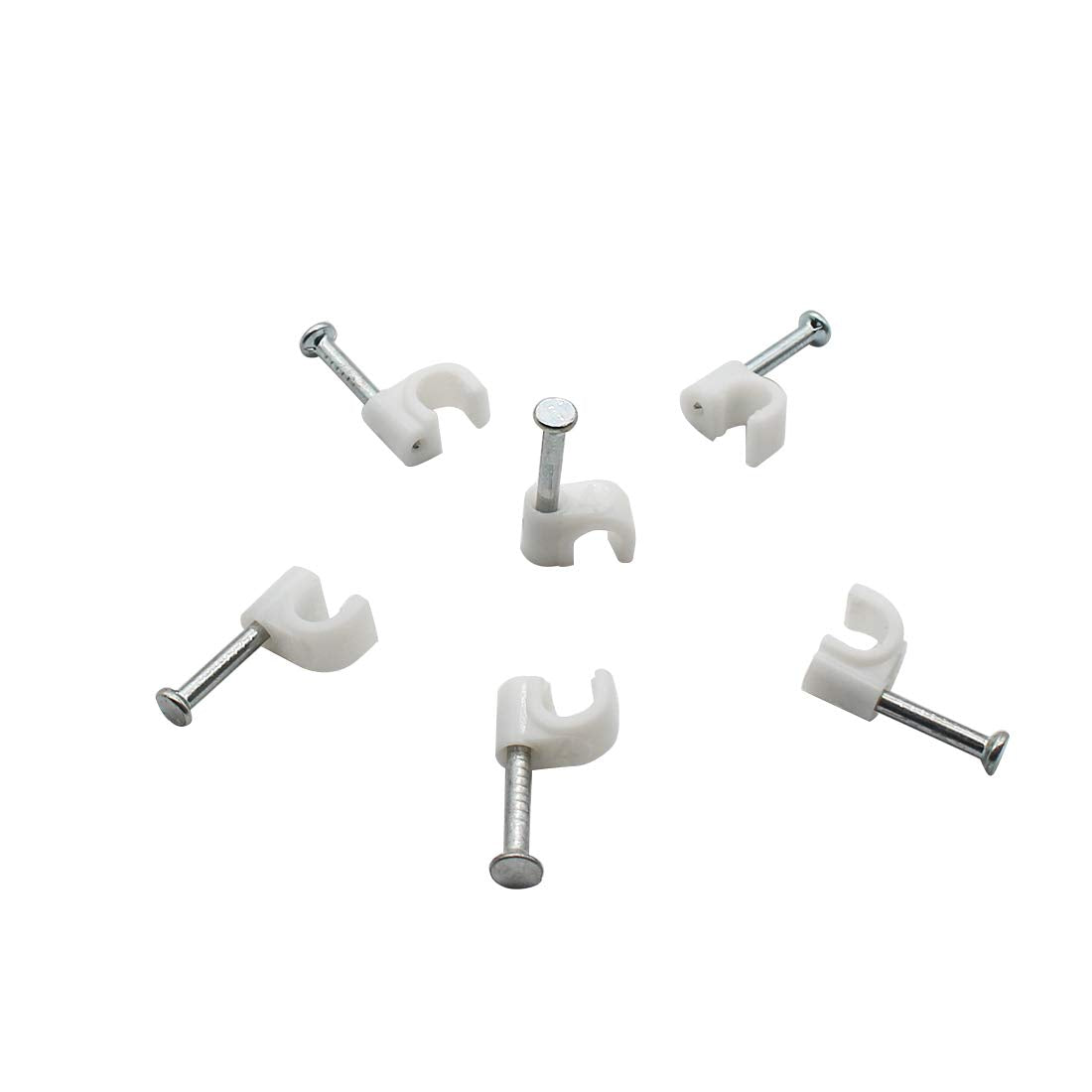 200PCS Round Cable Wire Clips Cable Management Cord Tie (4mm)