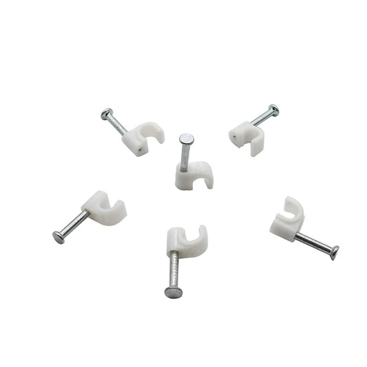 200PCS Round Cable Wire Clips Cable Management Cord Tie (4mm)