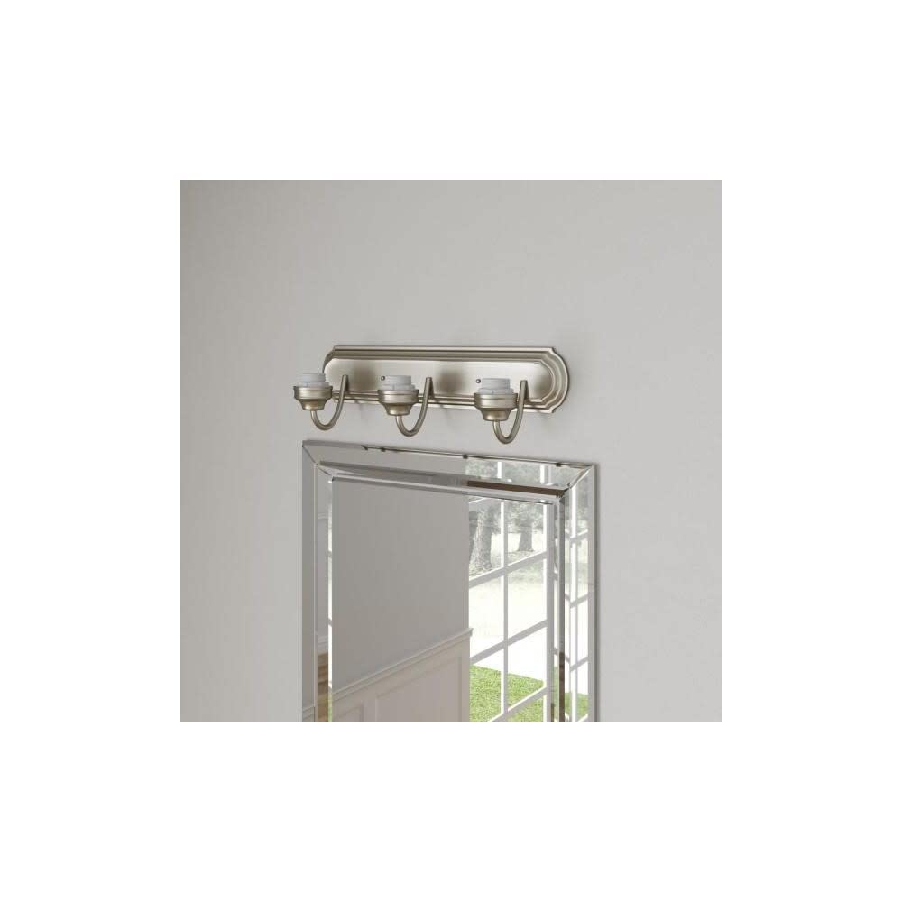 Westinghouse Lighting Corp 6300800 3-Light Wall Fixture, Nickel