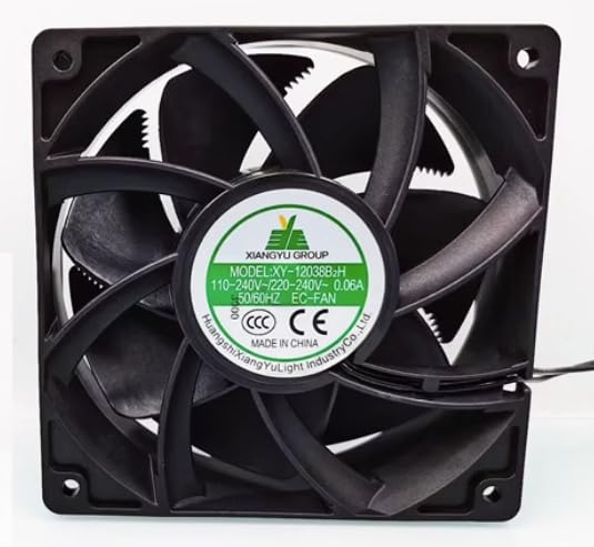 XY-12038B2H 12038 High Air Volume Fan 110V-220V 0.66A 12CM Cabinet EC Fan