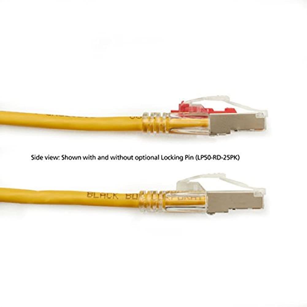 Black Box CAT6 250MHZ STR SFTP PVC LK SNG YL 6FT